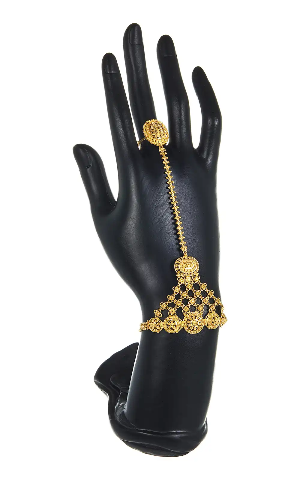 22k Yellow Gold Hand Jewelry